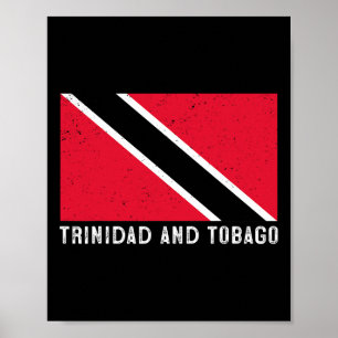Beunruhigend Patriotic Trinidad und Tobygo Flag Tr Poster