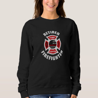 Beunruhigend Ruheständlerfahne des Feuerwehrfeuers Sweatshirt