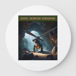 Beunruhigende Aussicht Große Wanduhr