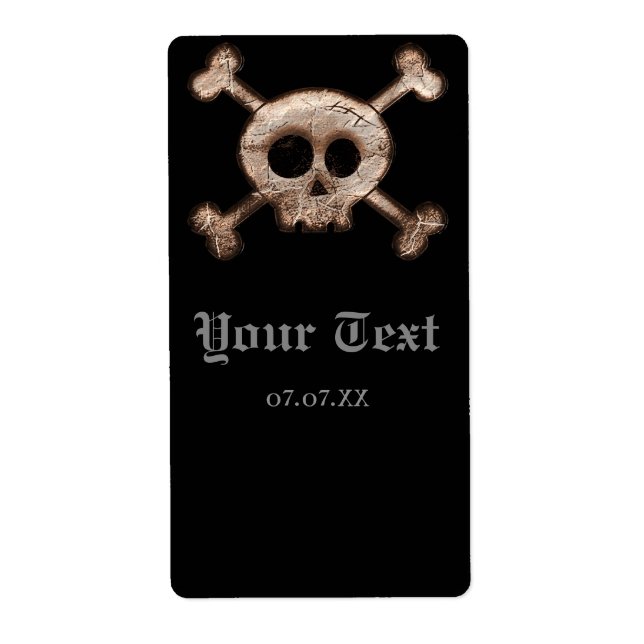 Beunruhigende Schädelknochen Halloween-Party Weine (Vorne)