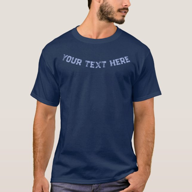 Beunruhigender Schriftart Mens Moderne benutzerdef T-Shirt (Vorderseite)