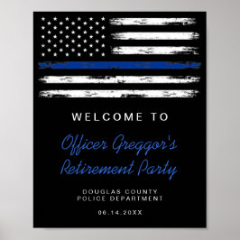Beunruhigendes Party für die Polizeivorsorge in dü Poster