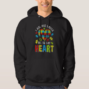 beunruhigt bin ich seine Stimme, er ist mein Herz  Hoodie
