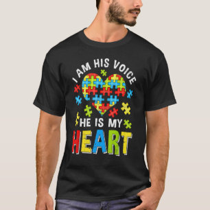beunruhigt bin ich seine Stimme, er ist mein Herz T-Shirt