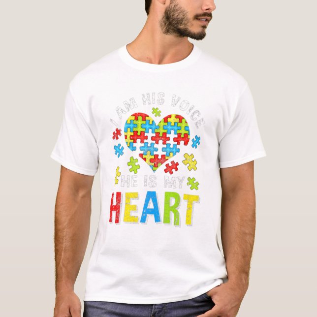 beunruhigt bin ich seine Stimme, er ist mein T-Shirt (Vorderseite)
