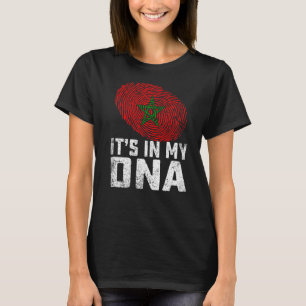 Beunruhigt ist es in meiner DNA Marokko Fahne Männ T-Shirt