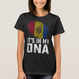 Beunruhigt ist es in meiner DNA Moldau Fahne Männe T-Shirt