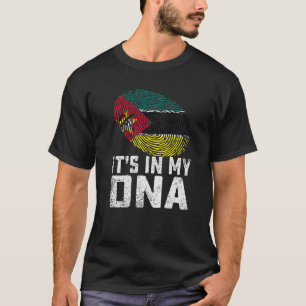 Beunruhigt ist es in meiner Dna Mosambik Fahne Män T-Shirt