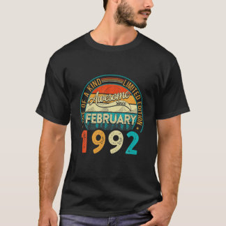 Beunruhigt Vintag Phantastisch seit Februar 1992 3 T-Shirt