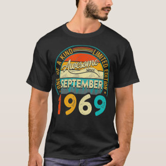Beunruhigt Vintag Phantastisch seit September 1969 T-Shirt