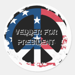 Beunruhigte 2 runde Sticker