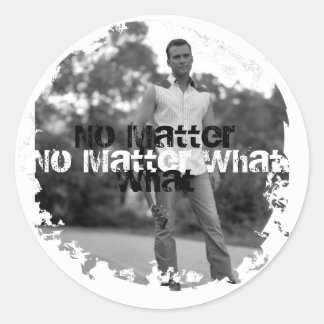 Beunruhigte 2 runde Sticker