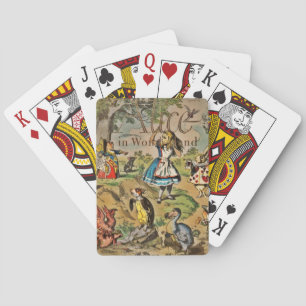 Beunruhigte Alice und Freund-Abdeckung Spielkarten