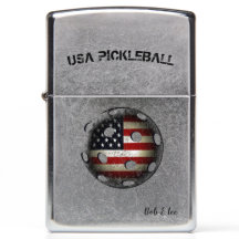 Beunruhigte amerikanische Flagge USA Pickleball