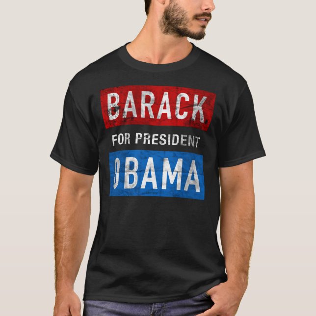 Beunruhigte Barack Obama Dunkelheits-T - Shirts (Vorderseite)