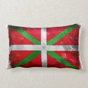 Beunruhigte baskische Flagge der Art: Ikurriña, Lendenkissen
