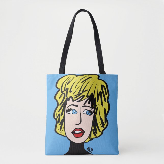 Beunruhigte Canvas-Tasche Tasche (Vorderseite)