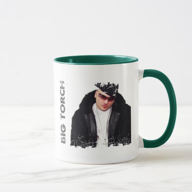 Beunruhigte Grenze 2 versah Wecker-Tasse mit Tasse (Rechts)