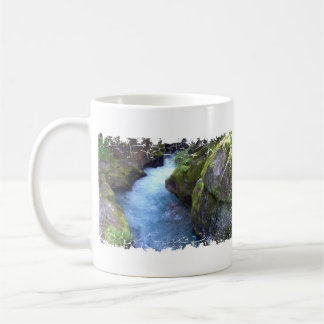 Beunruhigte Grenze - 2 versahen Wecker-Tasse mit Kaffeetasse