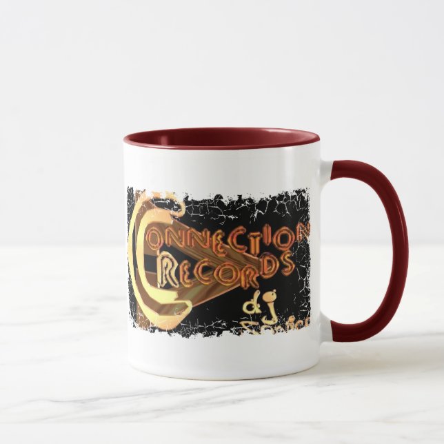 Beunruhigte Grenze - 2 versahen Wecker-Tasse mit Tasse (Rechts)