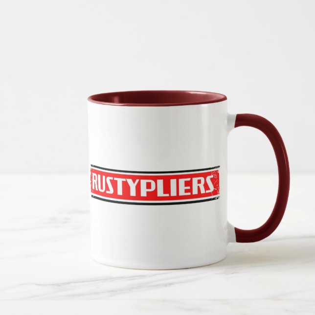 Beunruhigte Grenze - 2 versahen Wecker-Tasse mit Tasse (Rechts)