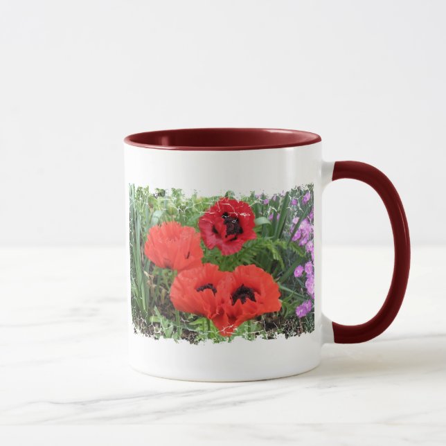 Beunruhigte Grenze - 2 versahen Wecker-Tasse mit Tasse (Rechts)