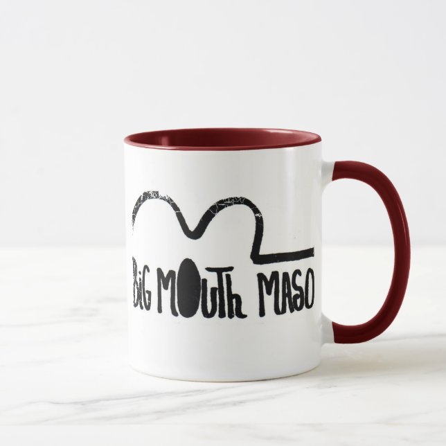 Beunruhigte Grenze - 2 versahen Wecker-Tasse mit Tasse (Rechts)