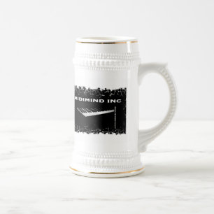 Beunruhigte Grenze Stein Bierglas