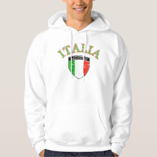 Beunruhigte Italien-Flagge Hoodie