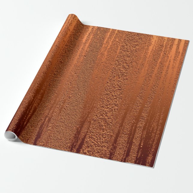 Beunruhigte kupferne metallische Beschaffenheit 10 Geschenkpapier (Ungerollt)