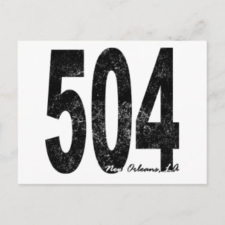 Beunruhigte New Orleans 504 Postkarte