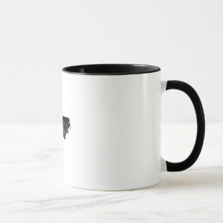 Beunruhigte Nord-CarolinaSilhouette Tasse