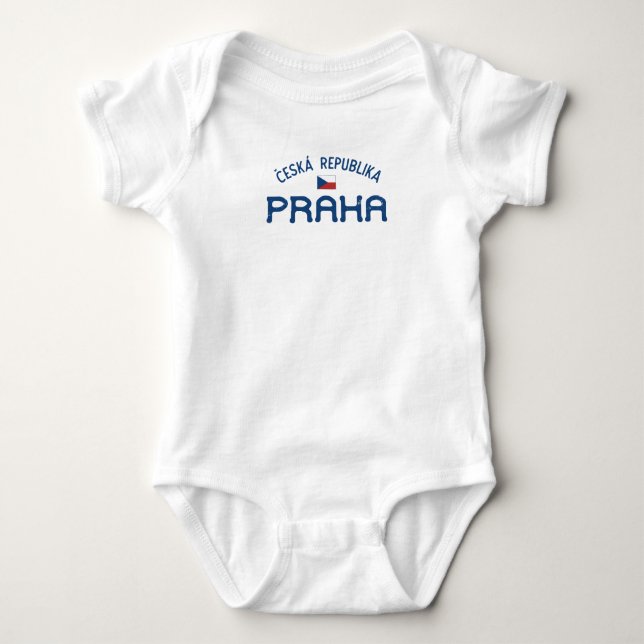 Beunruhigte Prag Tschechische Republik (Praha) Baby Strampler (Vorderseite)
