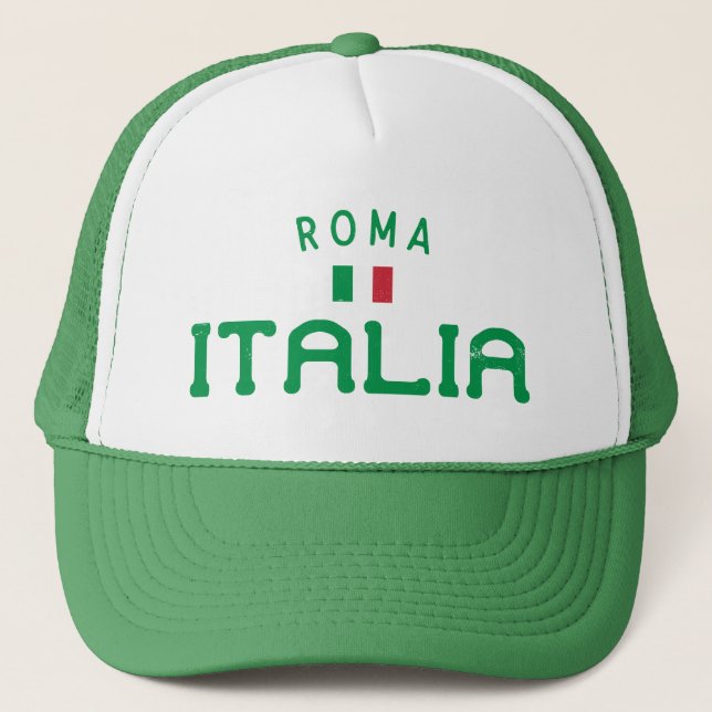 Beunruhigte Roma Italia (Rom, Italien) Truckerkappe (Vorderseite)