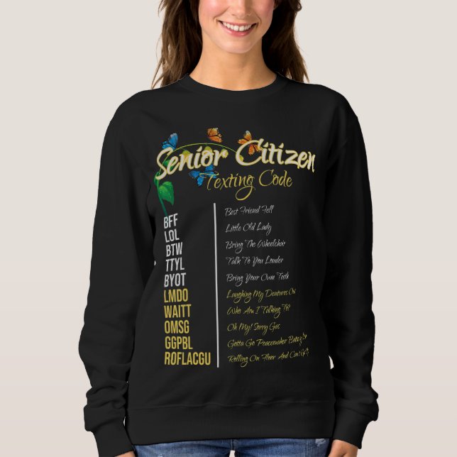 Beunruhigte Senioren Simste Code Opa, aber Sweatshirt (Vorderseite)