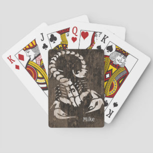 Beunruhigte Skorpions-Spielkarten Spielkarten
