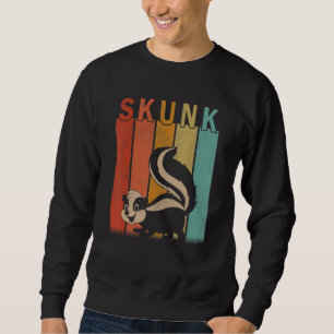 Beunruhigte Skunk Men Women Kid Niedlich Skunk Ret Sweatshirt