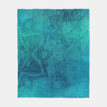 Beunruhigte Türkis-Blau-Mandala