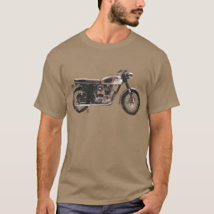 Beunruhigte Vintage britische Motorrad-Kleidung T-Shirt