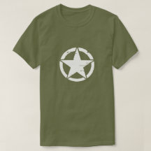 Beunruhigter Armee-weißer Stern