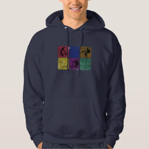 Beunruhigter Freistil-RadfahrerHoodie Hoodie