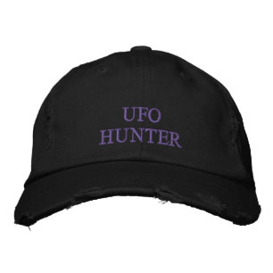 Beunruhigter Kappenhut DER UFO-JÄGER-Stickerei Bestickte Baseballkappe