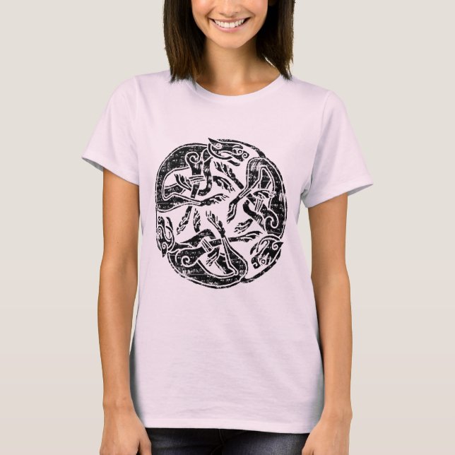 Beunruhigter keltischer Kreis T-Shirt (Vorderseite)