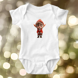 Beunruhigter Little Elf Baby Bodysuit Strampler