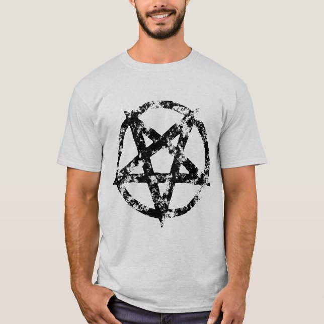 Beunruhigter Pentagram-T - Shirt (Vorderseite)