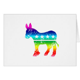 Beunruhigter Regenbogen Demokraten ursprünglicher