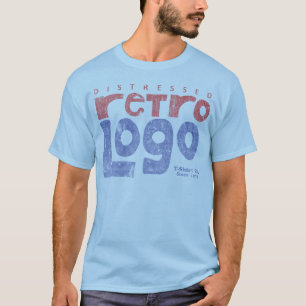 Beunruhigter Retro Logo-T - Shirt