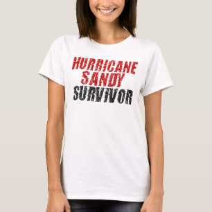 Beunruhigter Spaghetti-Behälter Hurrikan-Sandys T-Shirt