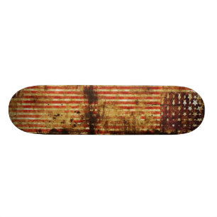 Beunruhigtes Flaggen-Skateboard Skateboard