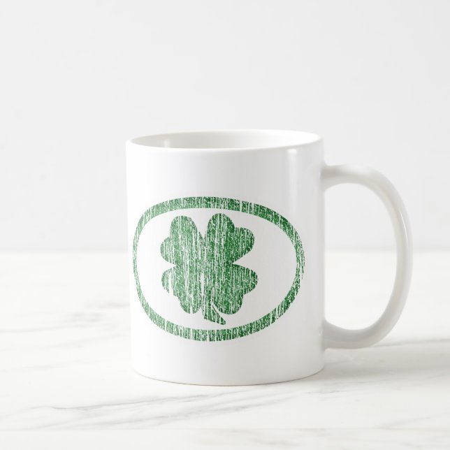 Beunruhigtes Kleeblatt Kaffeetasse (Rechts)
